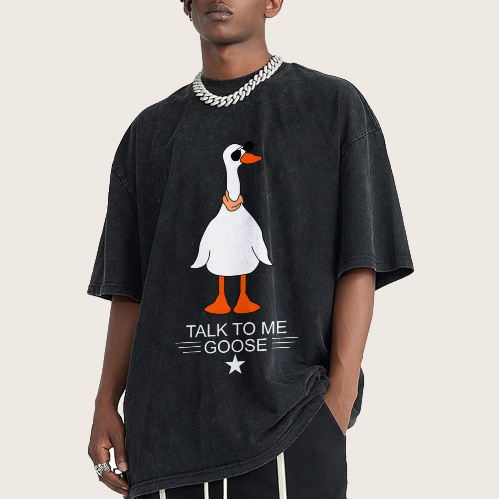 Talk To Me Goose Vintage Distressed T-shirt