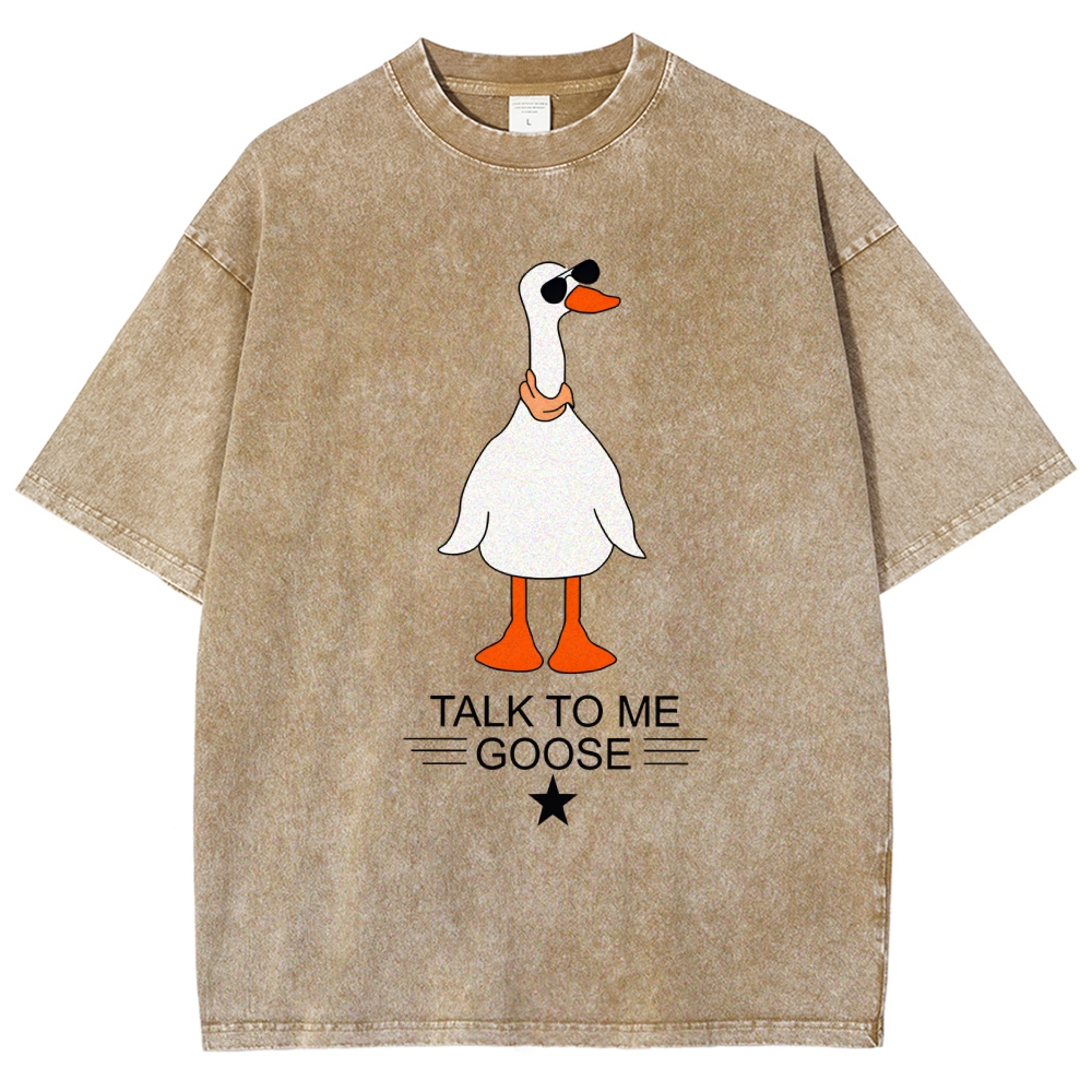 Talk To Me Goose Vintage Distressed T-shirt