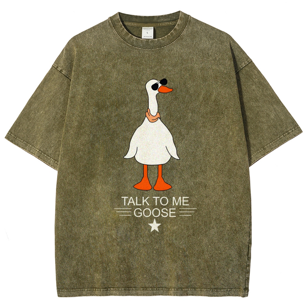 Talk To Me Goose Vintage Distressed T-shirt