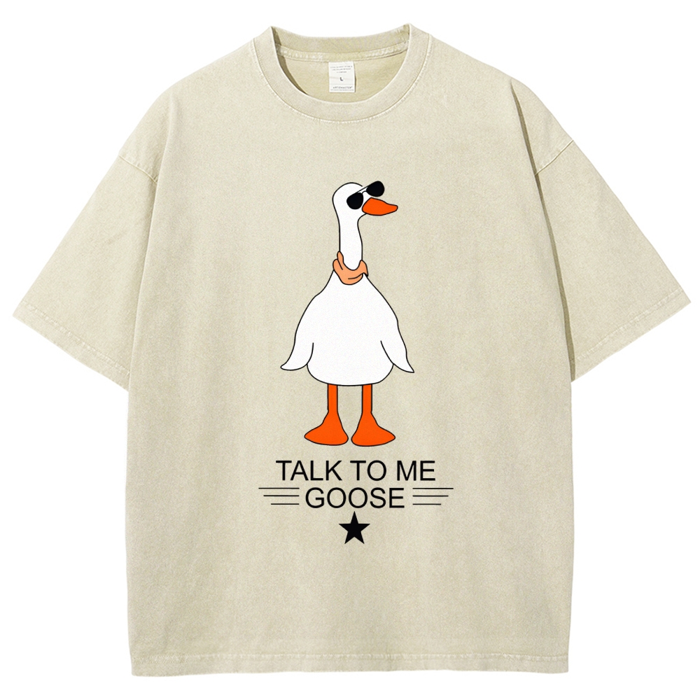 Talk To Me Goose Vintage Distressed T-shirt