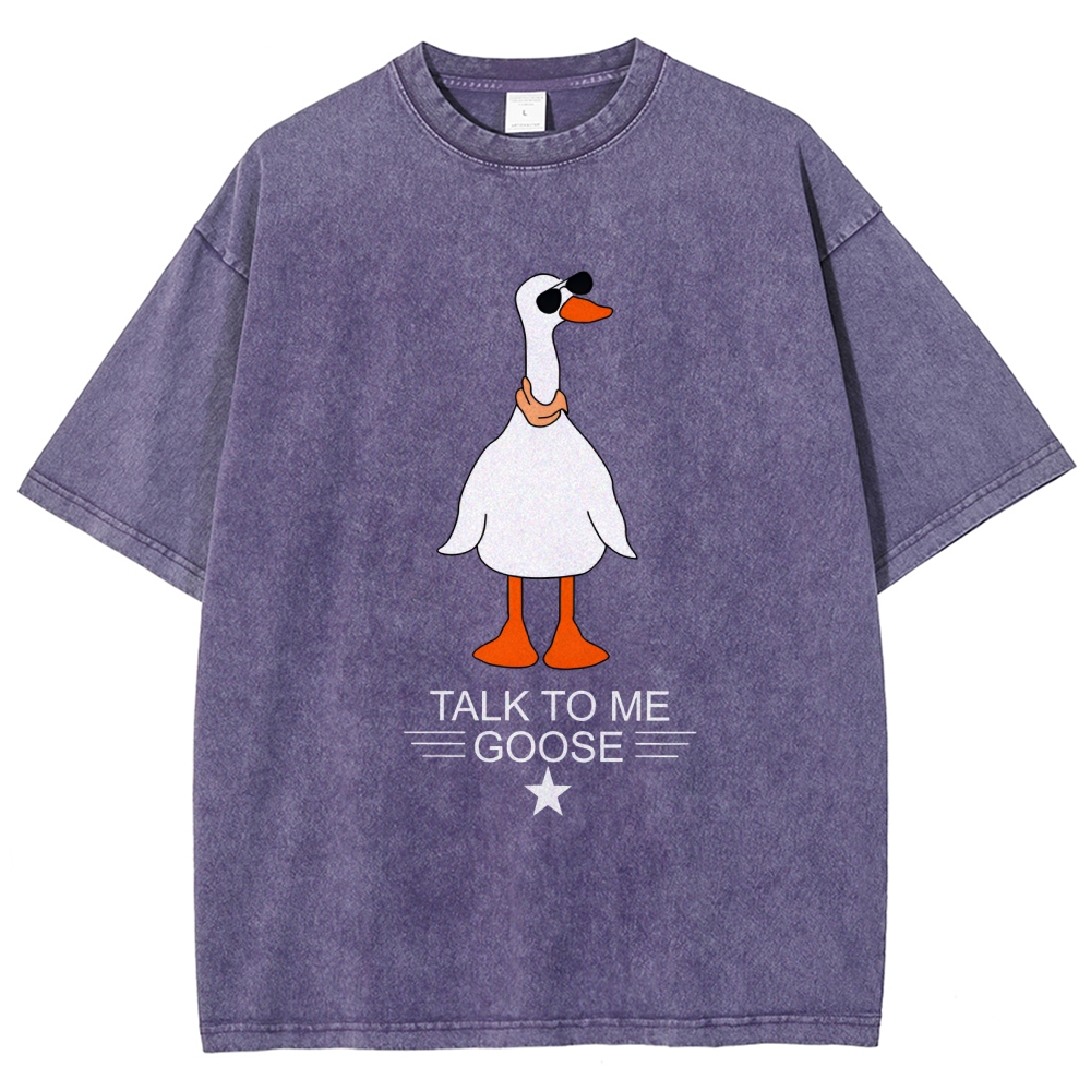 Talk To Me Goose Vintage Distressed T-shirt