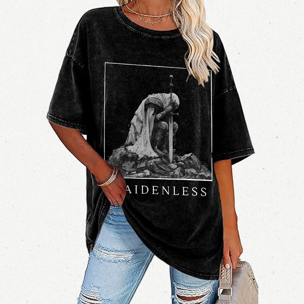 Maidenless Vintage Distressed T-shirt