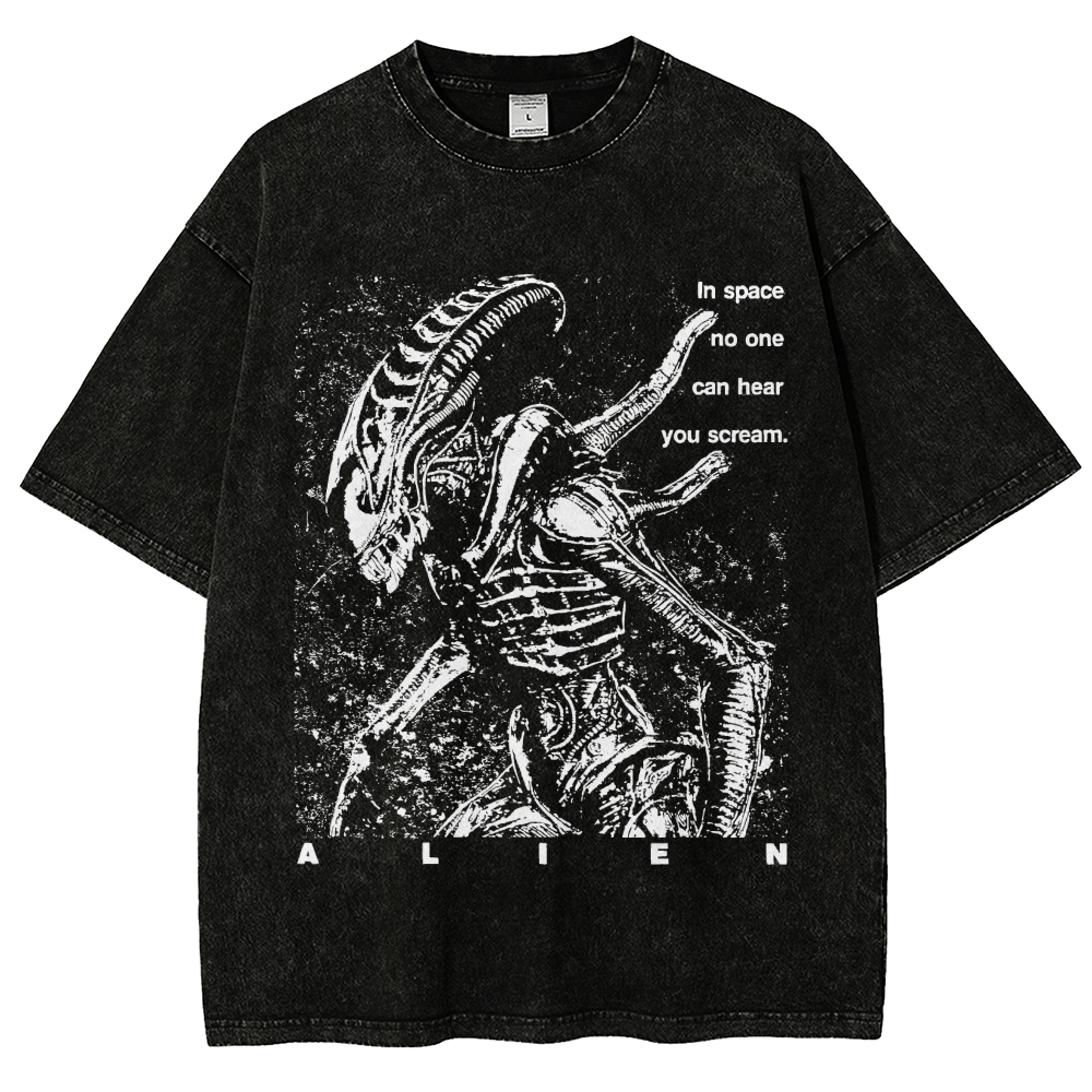 No One Can Hear You Scream Vintage Distressed T-shirt