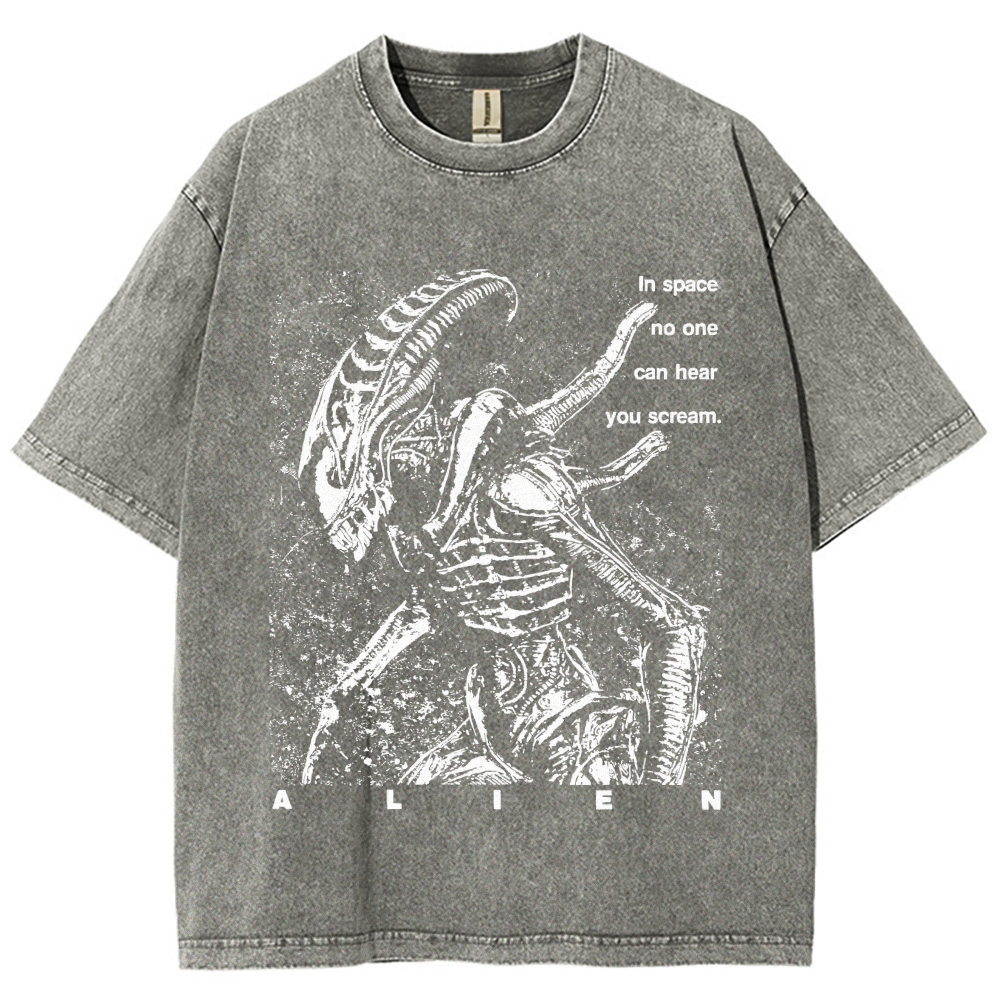 No One Can Hear You Scream Vintage Distressed T-shirt