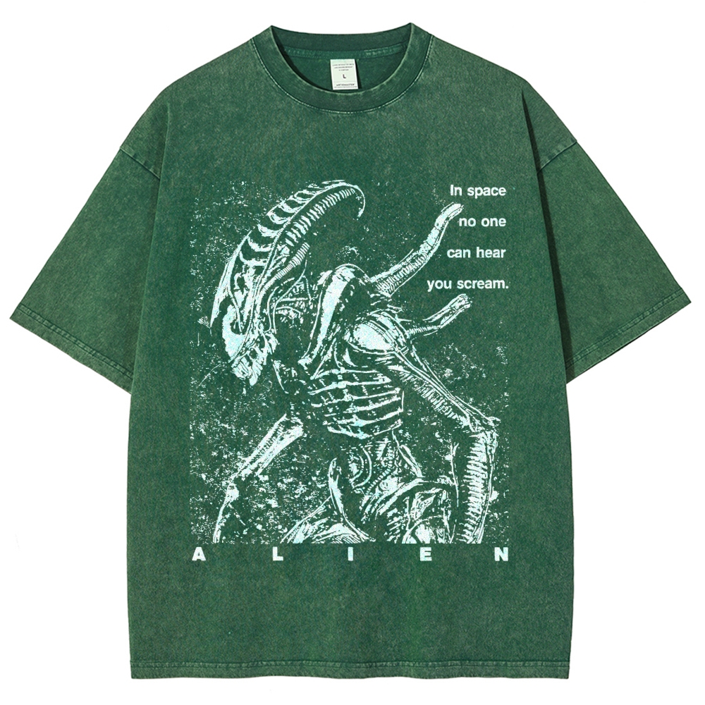 No One Can Hear You Scream Vintage Distressed T-shirt