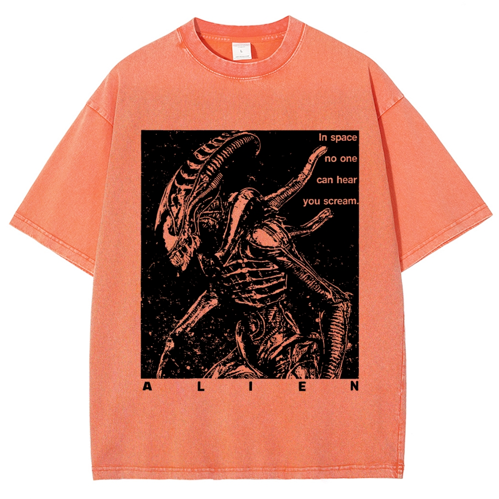 No One Can Hear You Scream Vintage Distressed T-shirt
