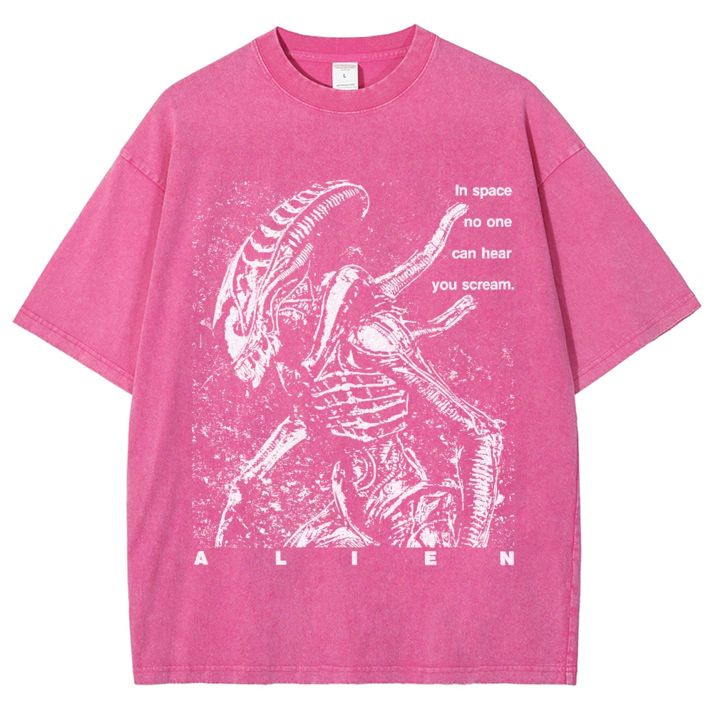 No One Can Hear You Scream Vintage Distressed T-shirt