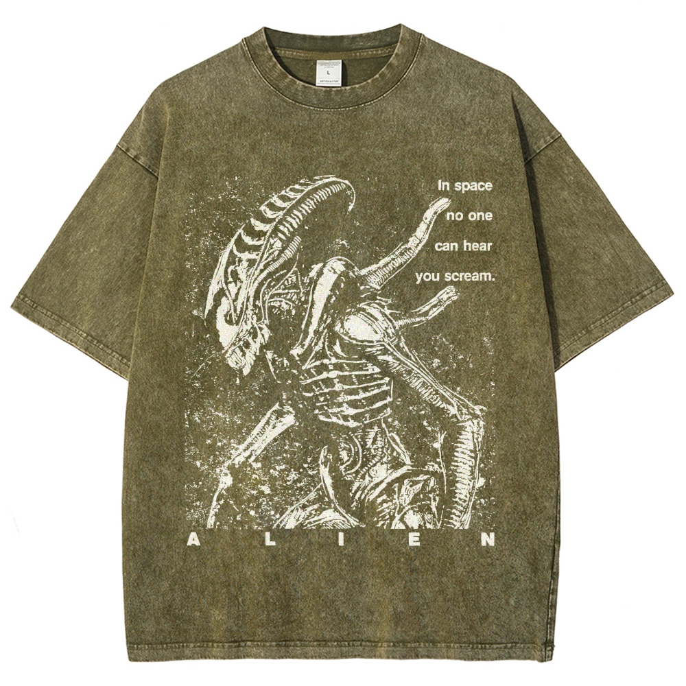 No One Can Hear You Scream Vintage Distressed T-shirt