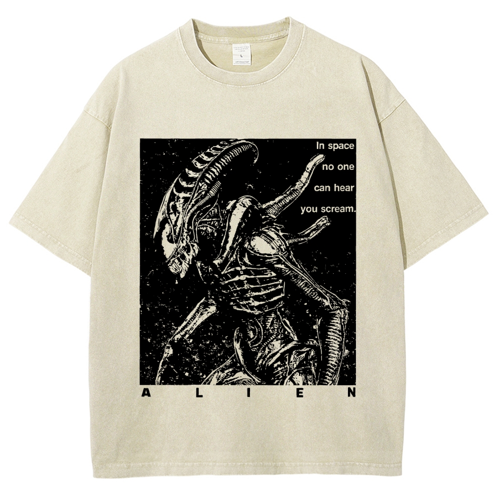 No One Can Hear You Scream Vintage Distressed T-shirt