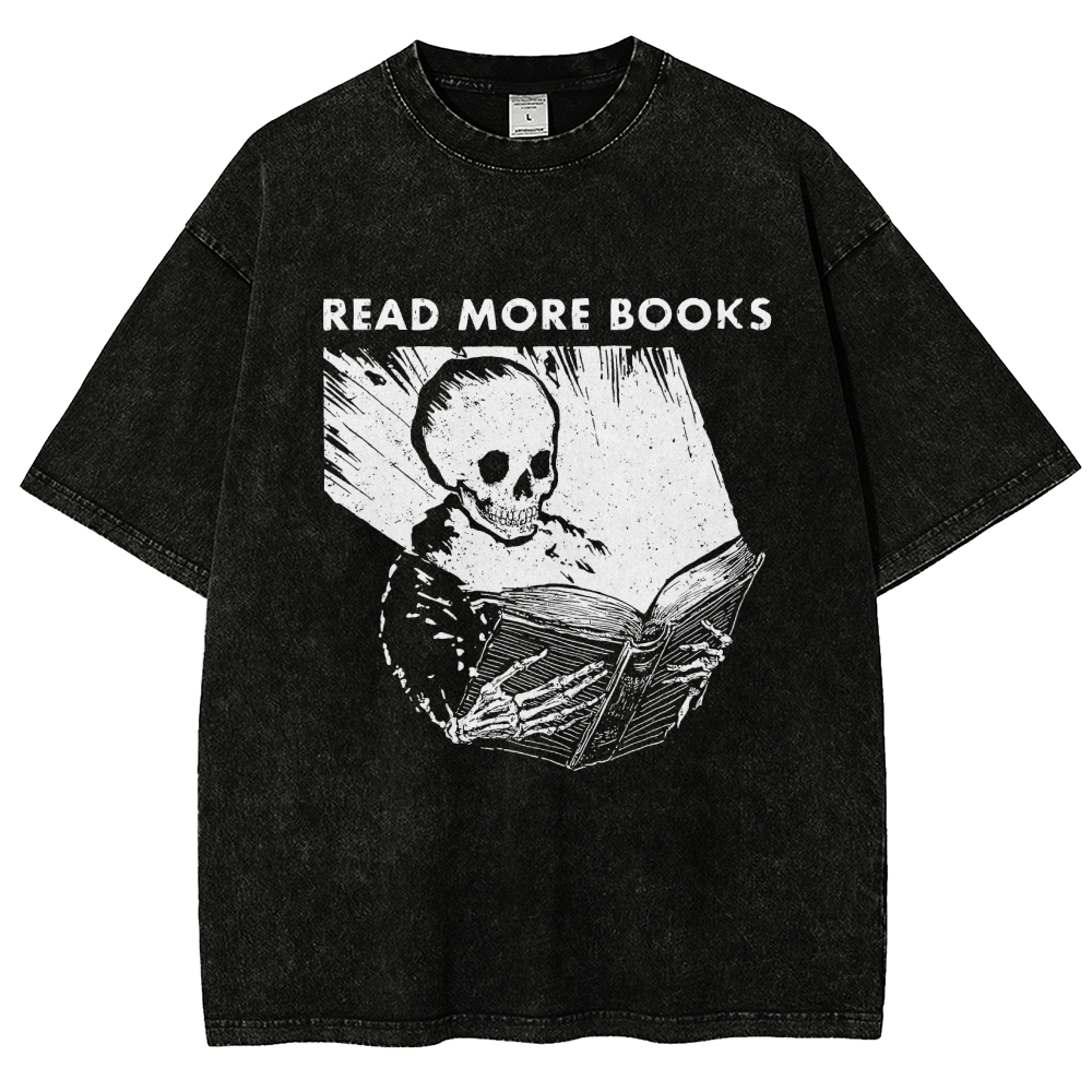 Read More Books  Vintage Distressed T-shirt