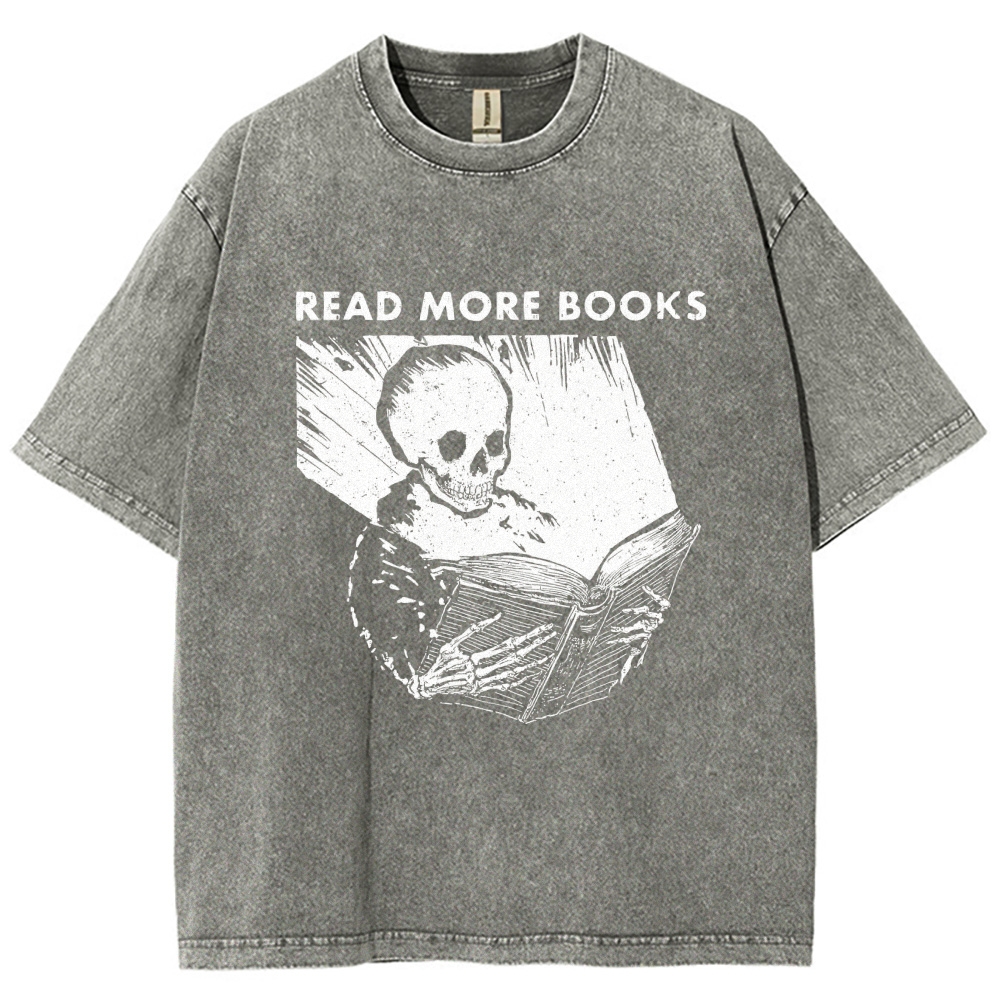 Read More Books  Vintage Distressed T-shirt