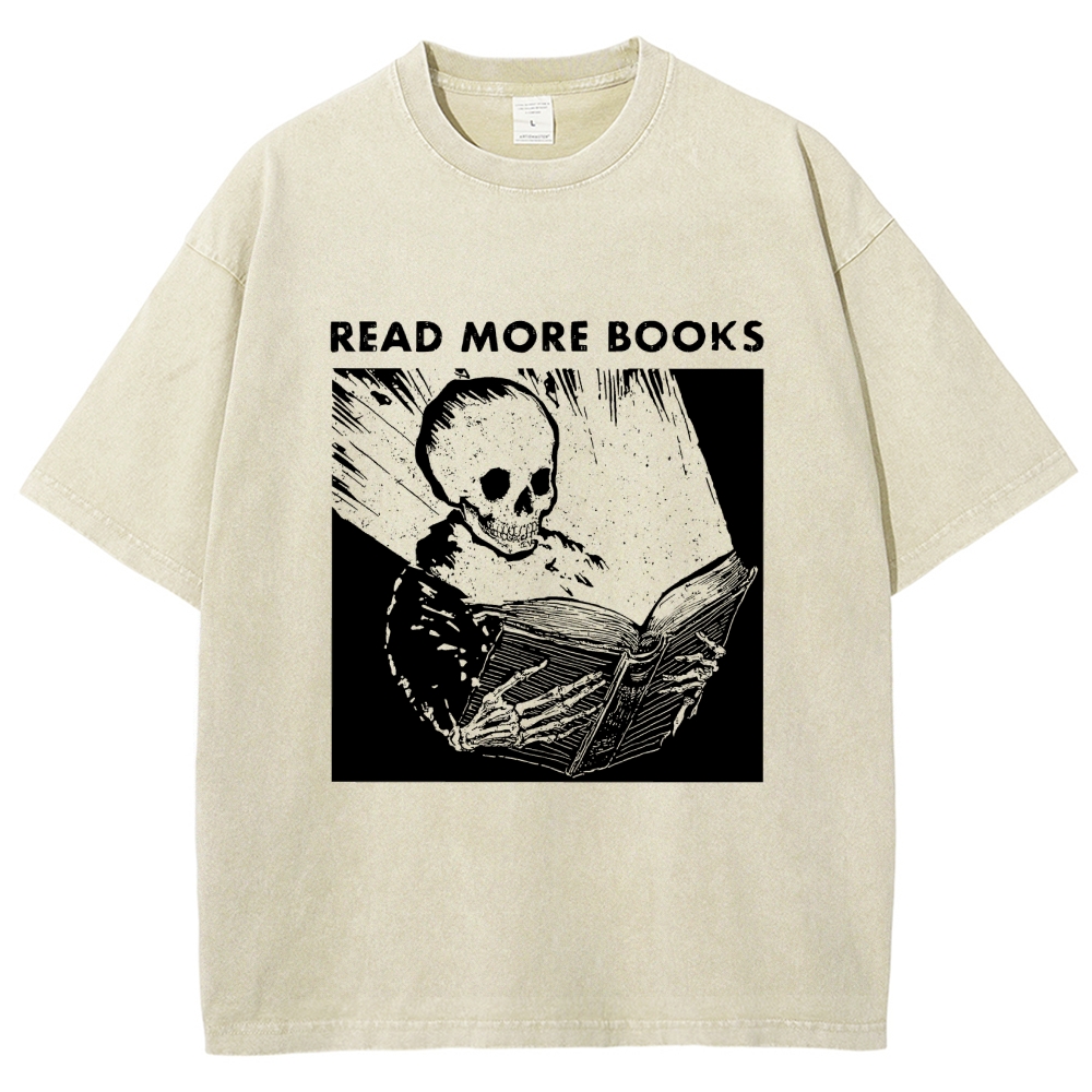 Read More Books  Vintage Distressed T-shirt