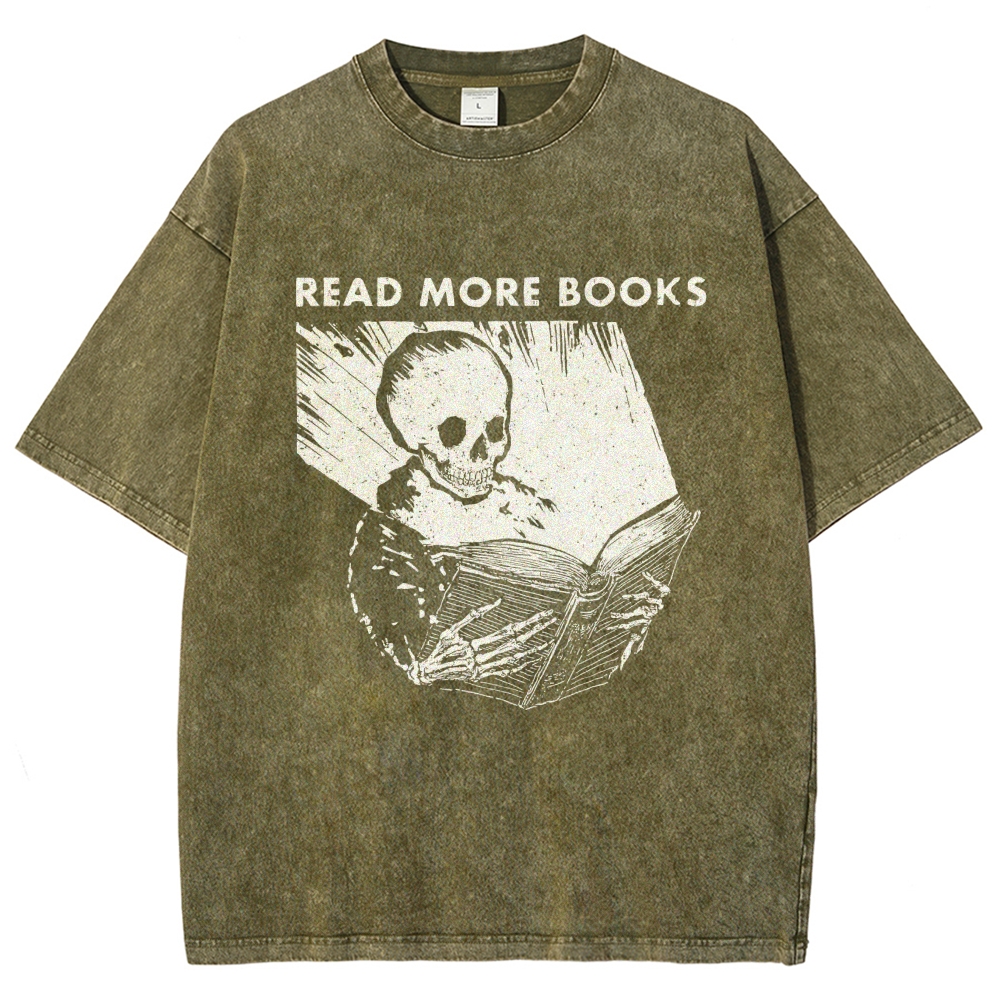 Read More Books  Vintage Distressed T-shirt