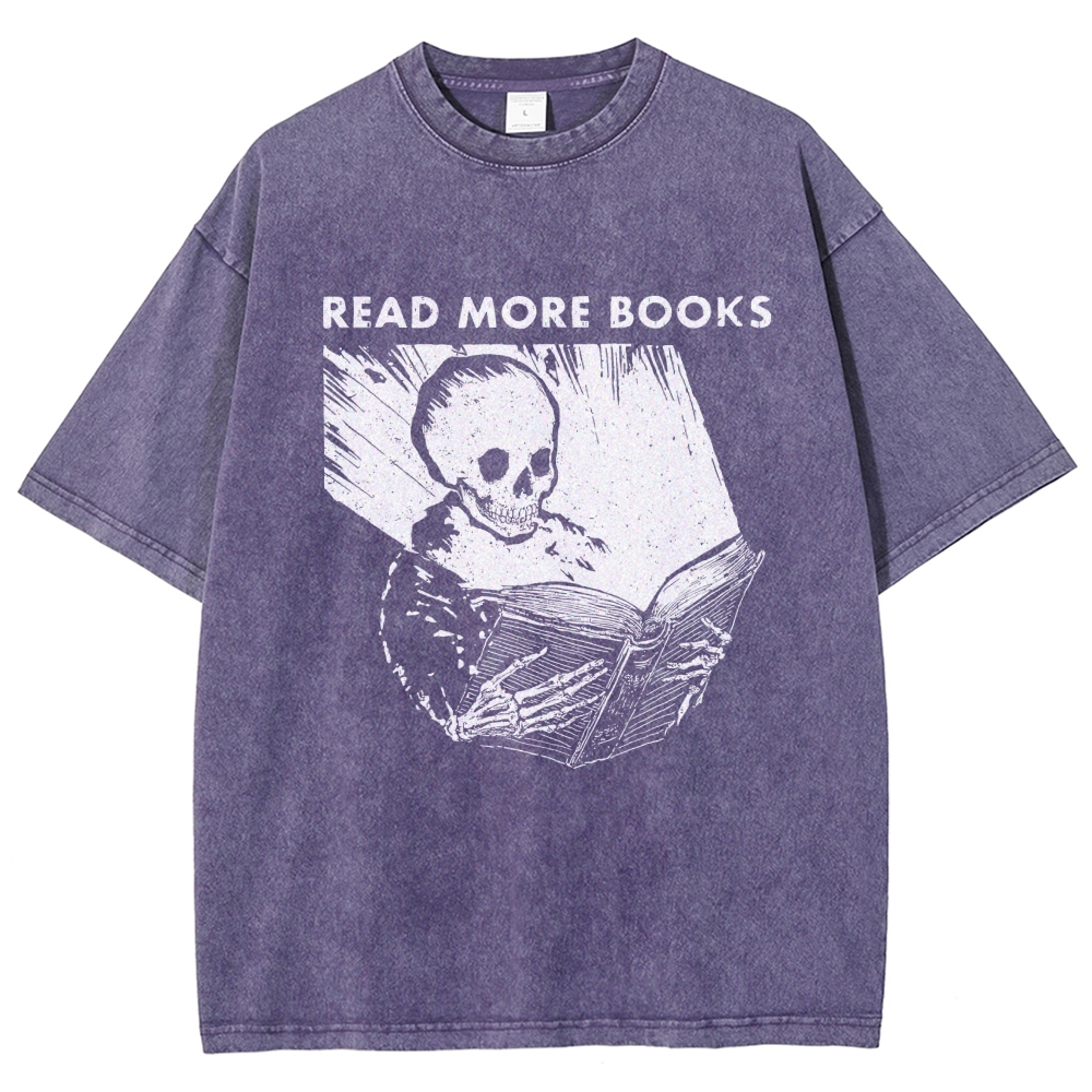 Read More Books  Vintage Distressed T-shirt