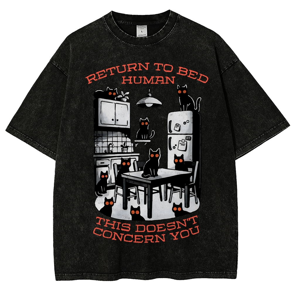 Return to Bed Human Vintage Distressed T-shirt