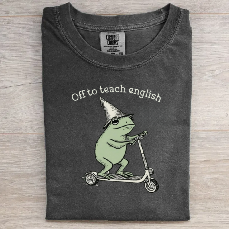 English Teacher Frog T-Shirt