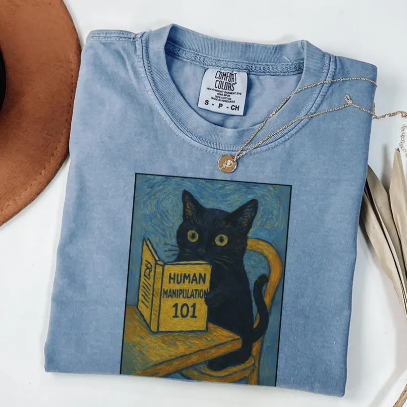 Van Gogh Cat Shirt
