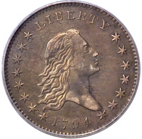 1794 Liberty Flowing Hair American Us United States Dollar Silver