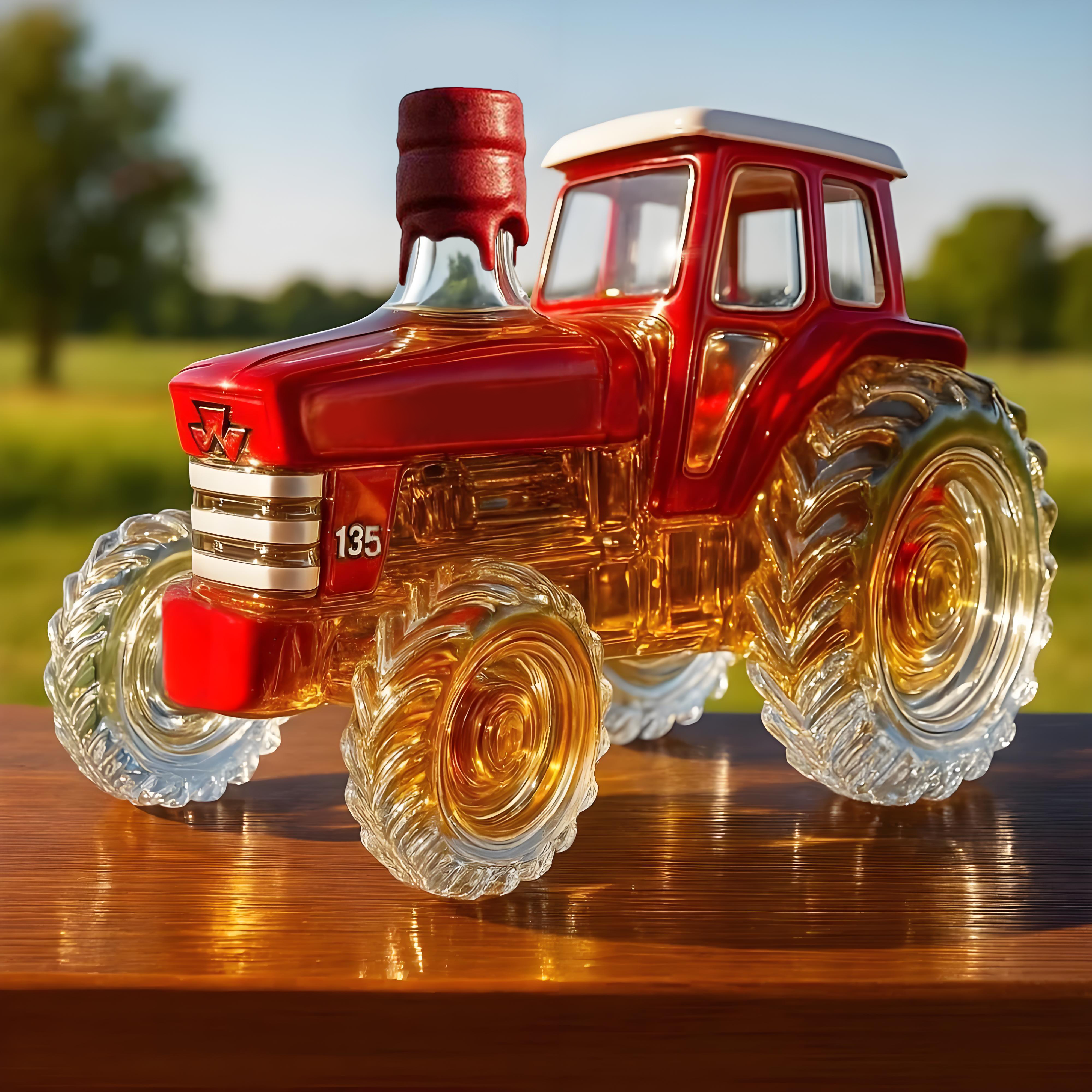 1964 Massey Ferguson 135 Tractor Whiskey Bottle