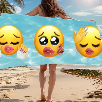 1pc Extra Large Funny Mean Beach Towel 