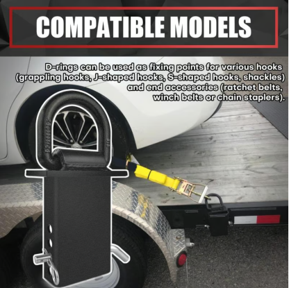 Heavy-Duty Removable D-Ring Tie Down for Utility Trailers