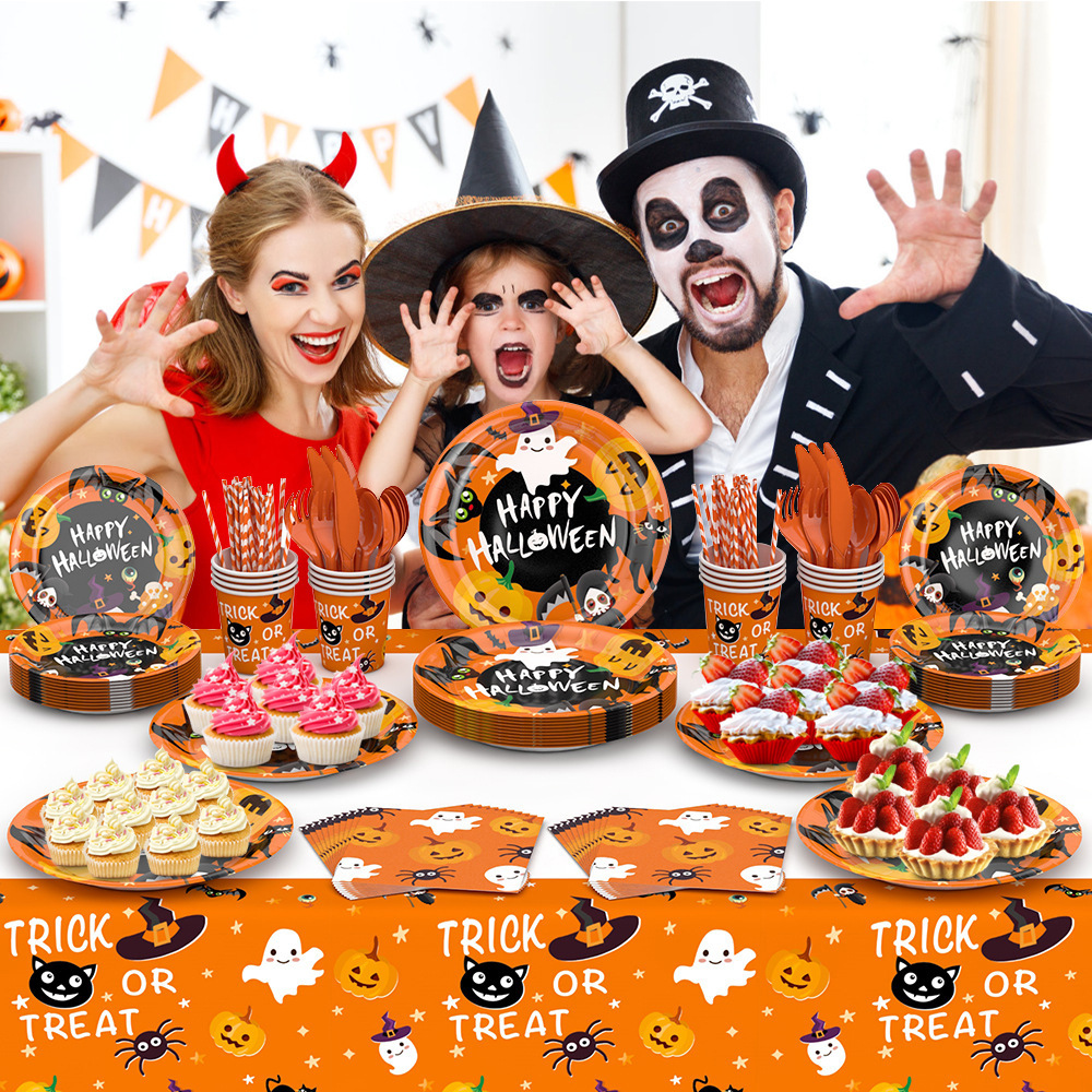 Halloween Party Supplies Tableware Set
