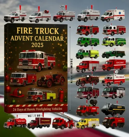 🚒🔥FIRE TRUCK ADVENT CALENDAR 2025🎁🌲