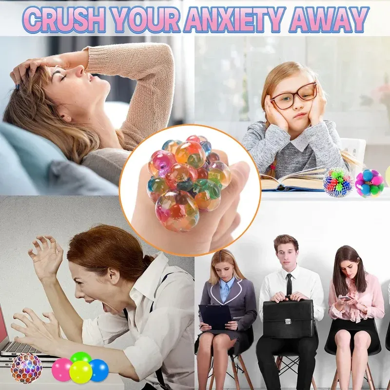 ⭐LAST DAY 50% Off -⭐Psychedelic Rainbow Stress Reliever Ball-🔥BUY 3 GET 2 FREE