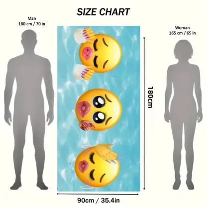 1pc Extra Large Funny Mean Beach Towel 
