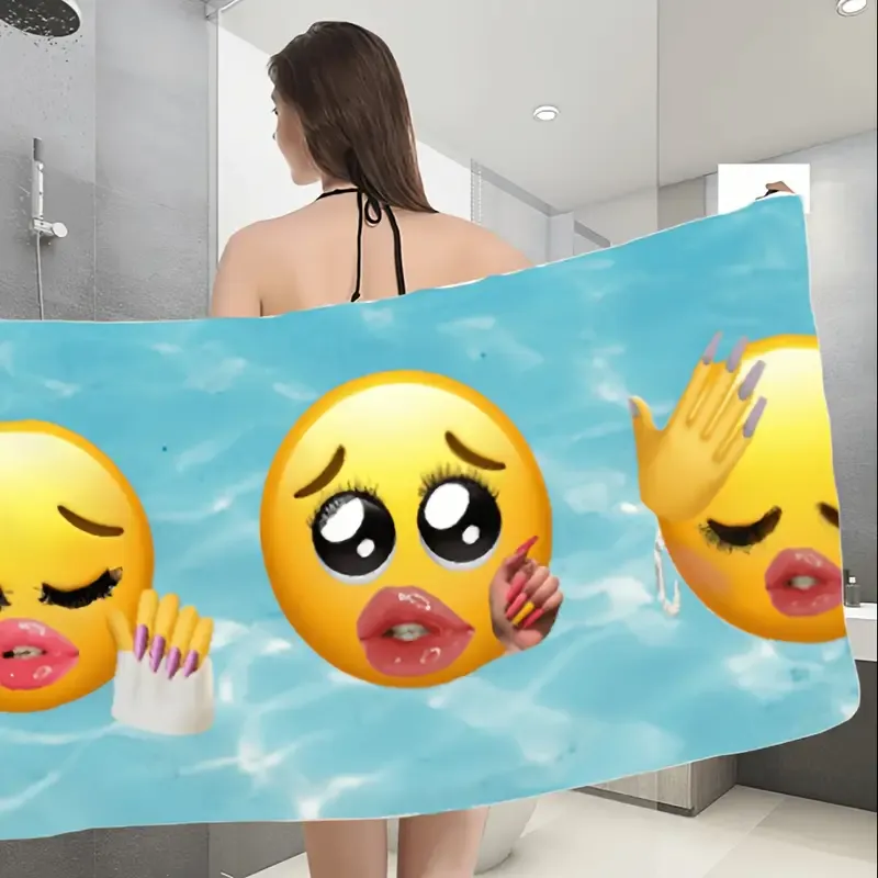 1pc Extra Large Funny Mean Beach Towel 