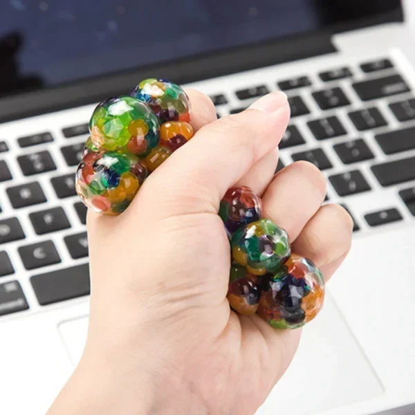 ⭐LAST DAY 50% Off -⭐Psychedelic Rainbow Stress Reliever Ball-🔥BUY 3 GET 2 FREE