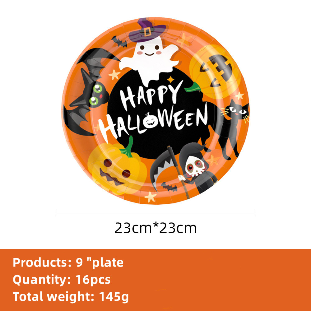 Halloween Party Supplies Tableware Set