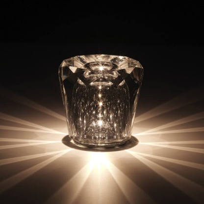 LED Cordless Crystal Table Lamp with USB Charging