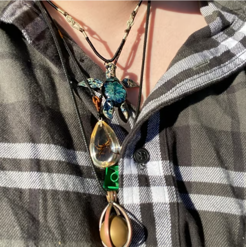 🎁Promotion 49% OFF-🐢Sea Glass Sea Turtle Pendant Jewelry