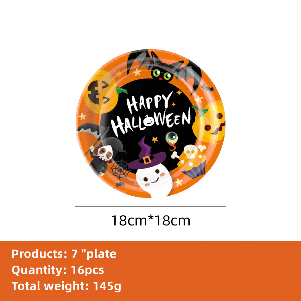 Halloween Party Supplies Tableware Set