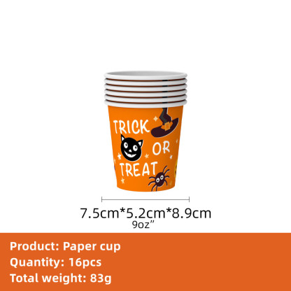 Halloween Party Supplies Tableware Set