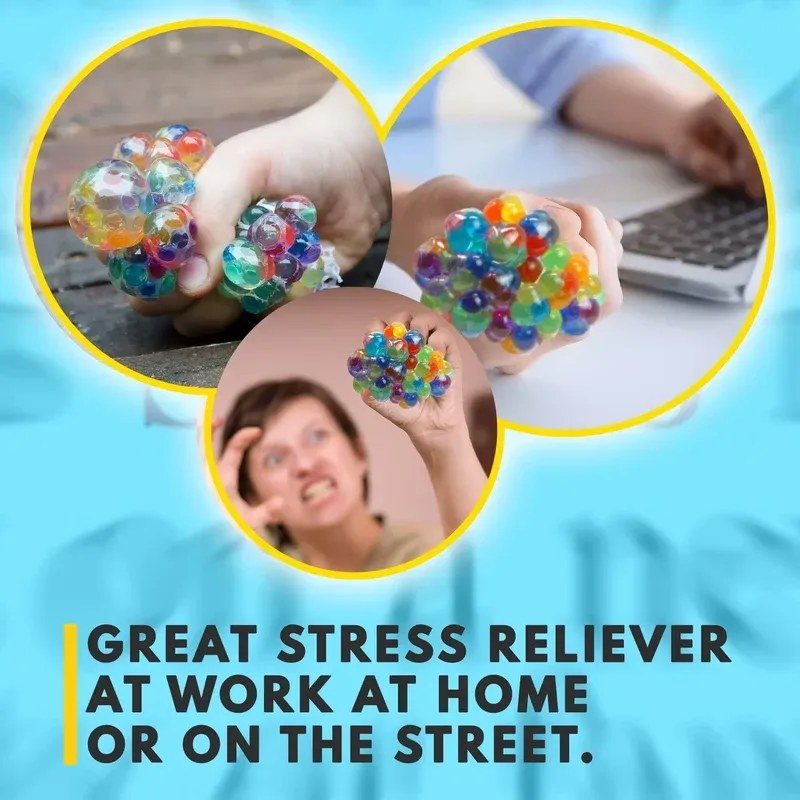 ⭐LAST DAY 50% Off -⭐Psychedelic Rainbow Stress Reliever Ball-🔥BUY 3 GET 2 FREE