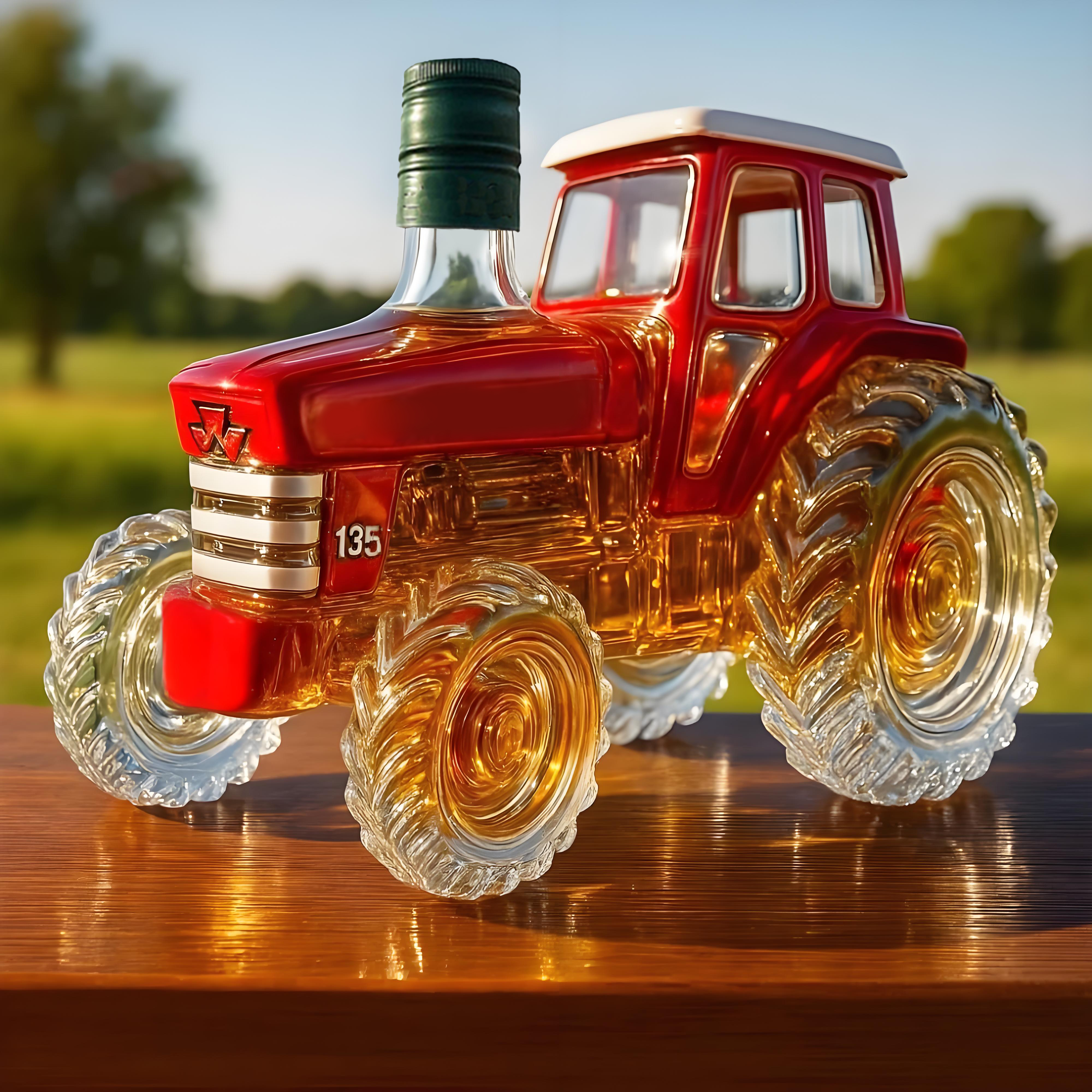 1964 Massey Ferguson 135 Tractor Whiskey Bottle