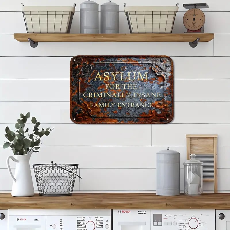 LAST DAY 49% OFF - Sheltered Entrance, Fun Vintage Close Aluminum Sign