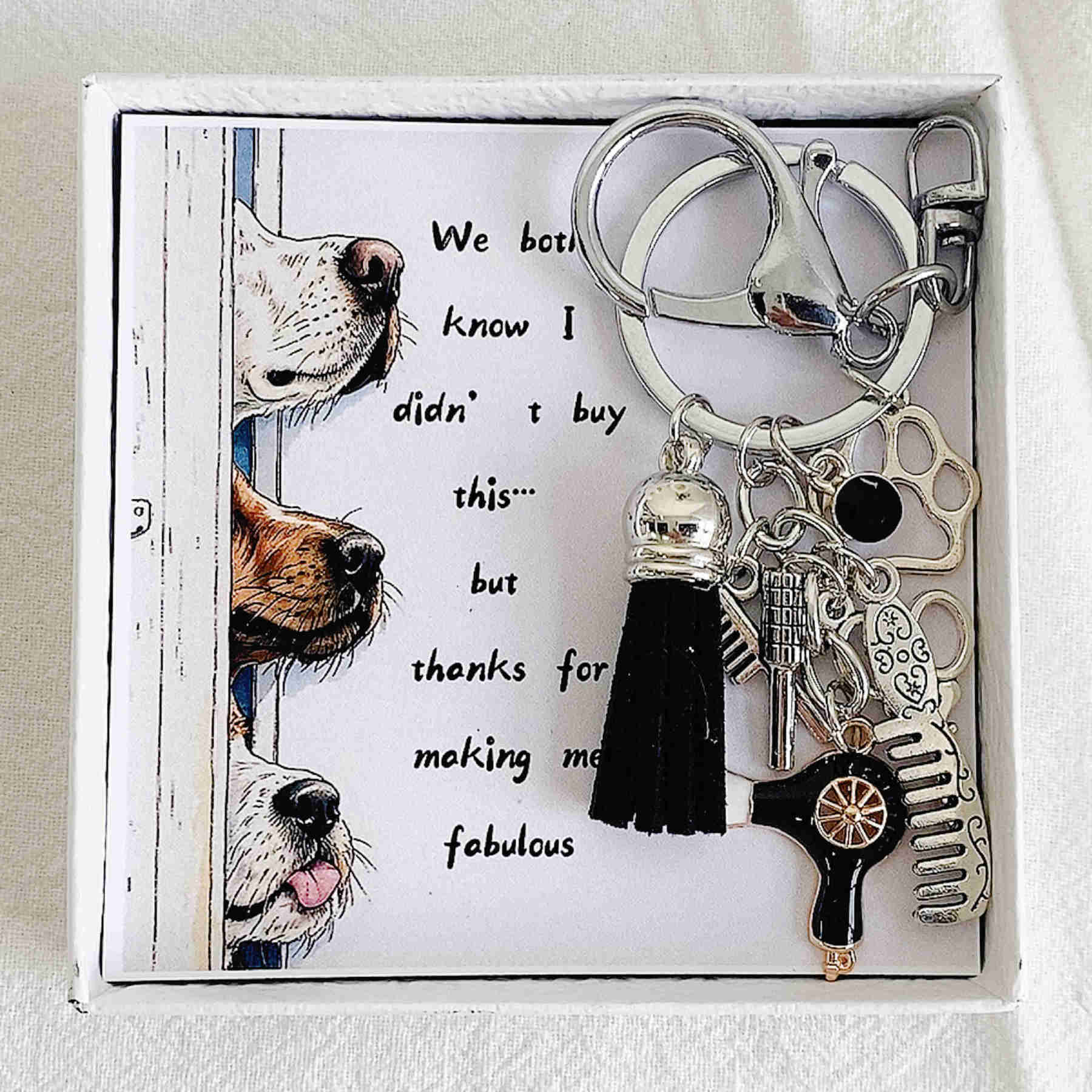 Dog Groomer's Handmade Keychain