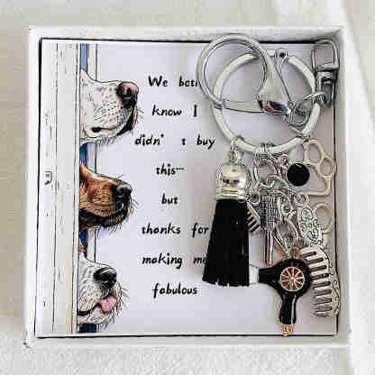 Dog Groomer's Handmade Keychain
