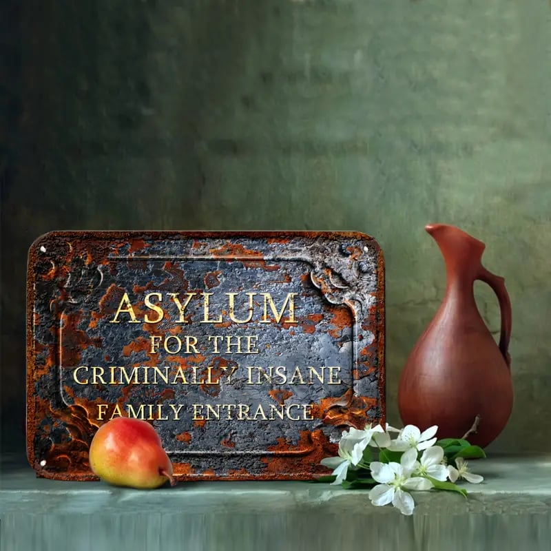 LAST DAY 49% OFF - Sheltered Entrance, Fun Vintage Close Aluminum Sign