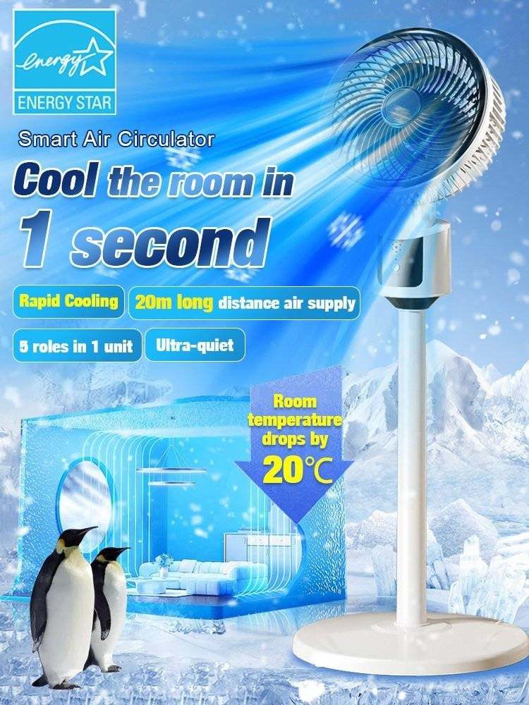 🔥Last Day 49% OFF❄️Ultra-quiet floor-standing energy-saving circulation fan