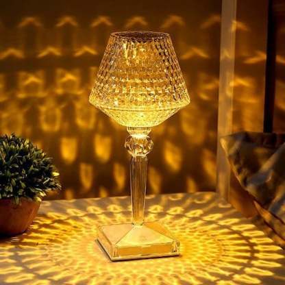 Touching Control Cup Crystal Lamp