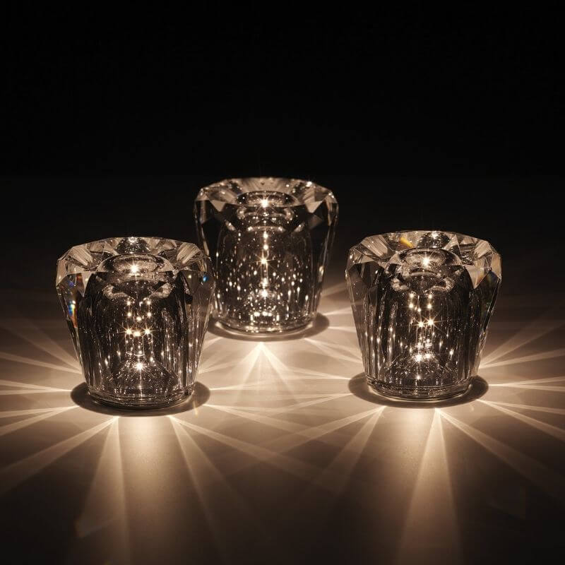 LED Cordless Crystal Table Lamp with USB Charging