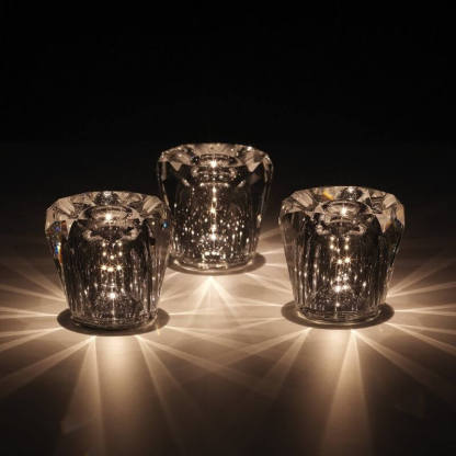 LED Cordless Crystal Table Lamp with USB Charging