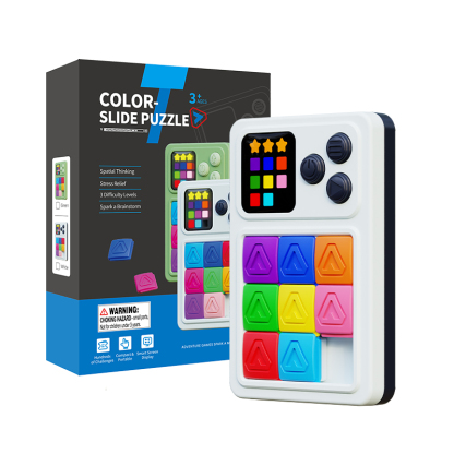 Electronic Color Slide Puzzle Handheld Games for Kids