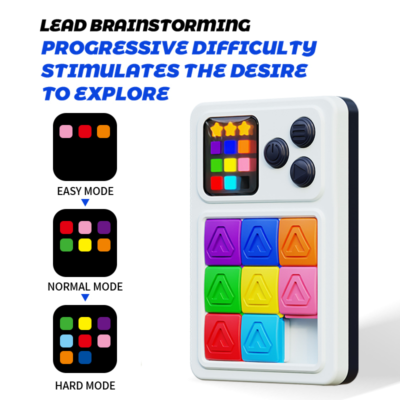 Electronic Color Slide Puzzle Handheld Games for Kids