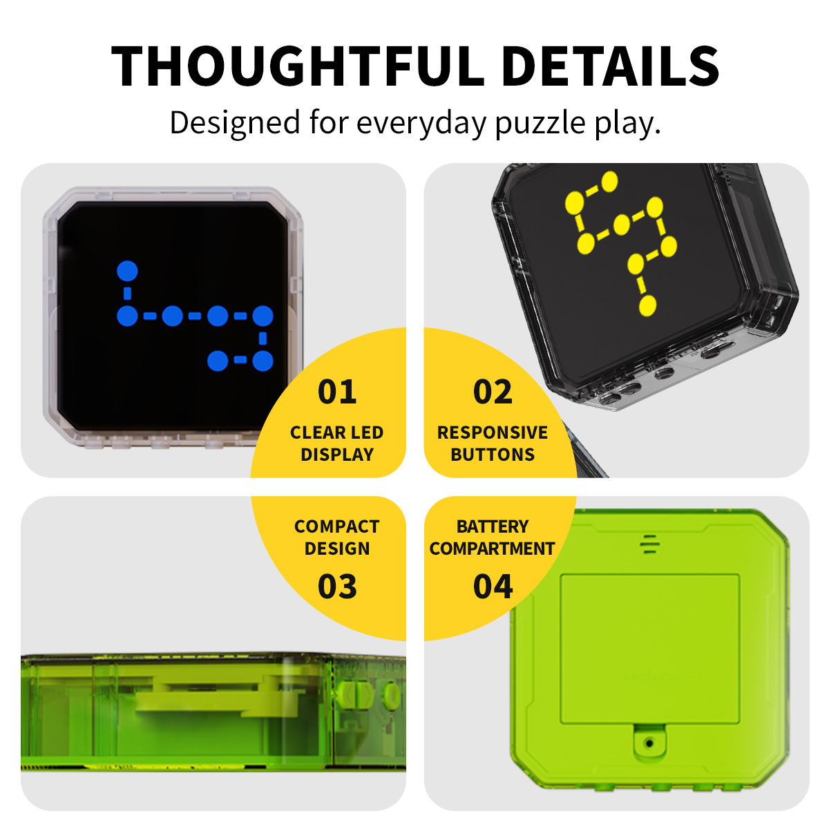 LineGo 3 in 1 Handheld Electronic Puzzle Games,Portable Electronics Game