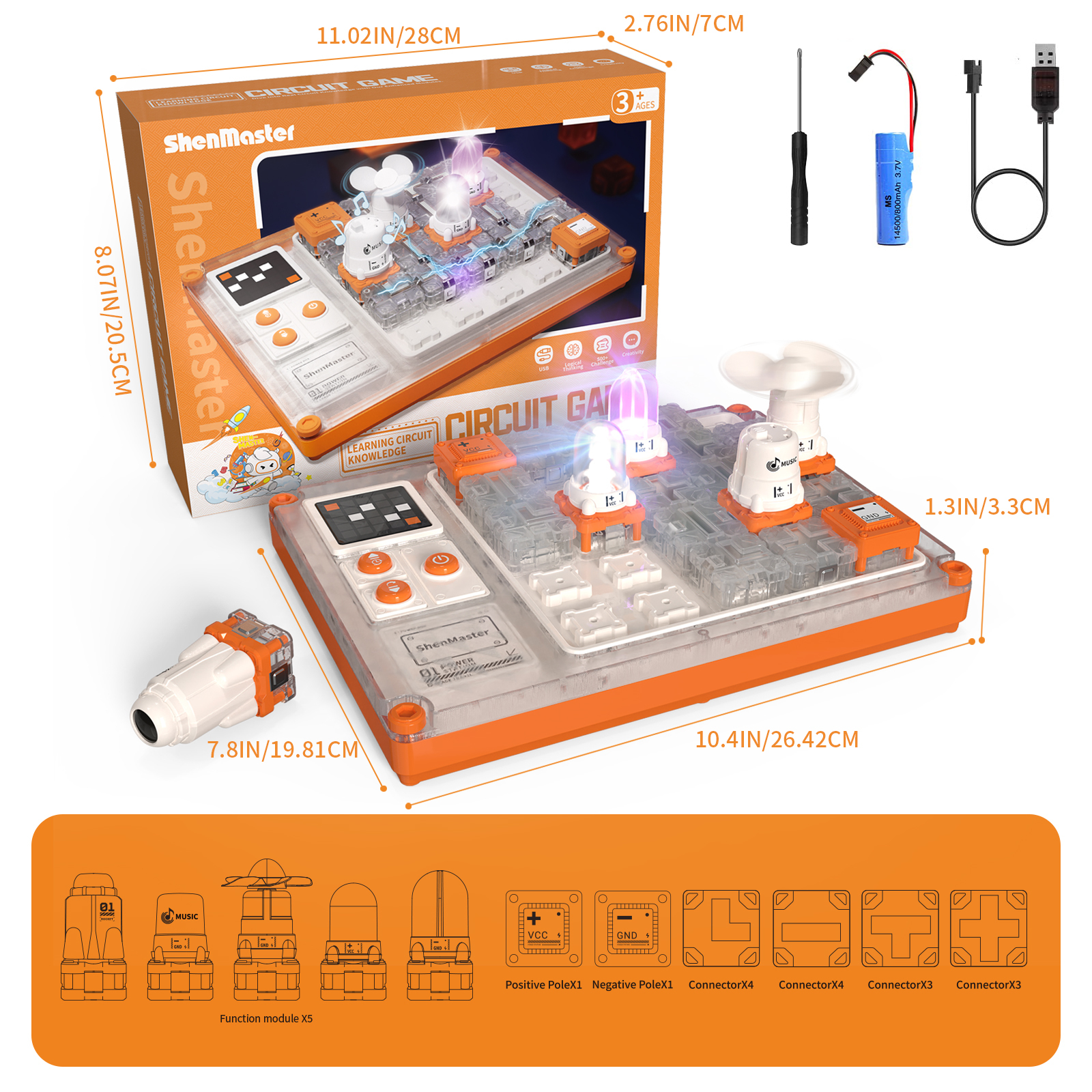 ShenMaster Science Kits for Kids, Electronic Toy with 500+ Circuits Projects